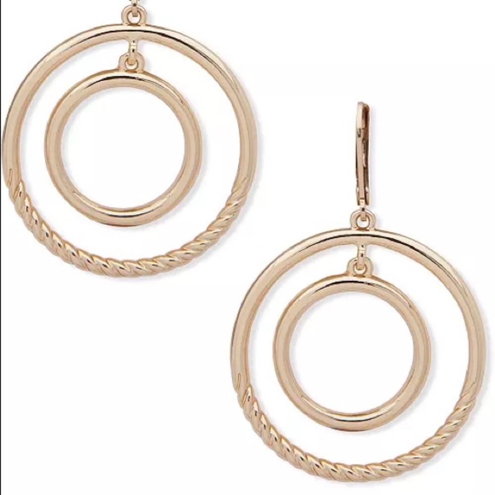 Anne Klein
Gold-Tone Orbital Drop Earrings